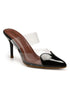 GNIST Love heart Transparent Black Heels